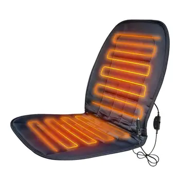 Šildoma kėdės pagalvėlė | Šildoma sėdynės pagalvėlė su reguliuojama temperatūra | 12v šildomas sėdynės padas - Nuotrauka 1  